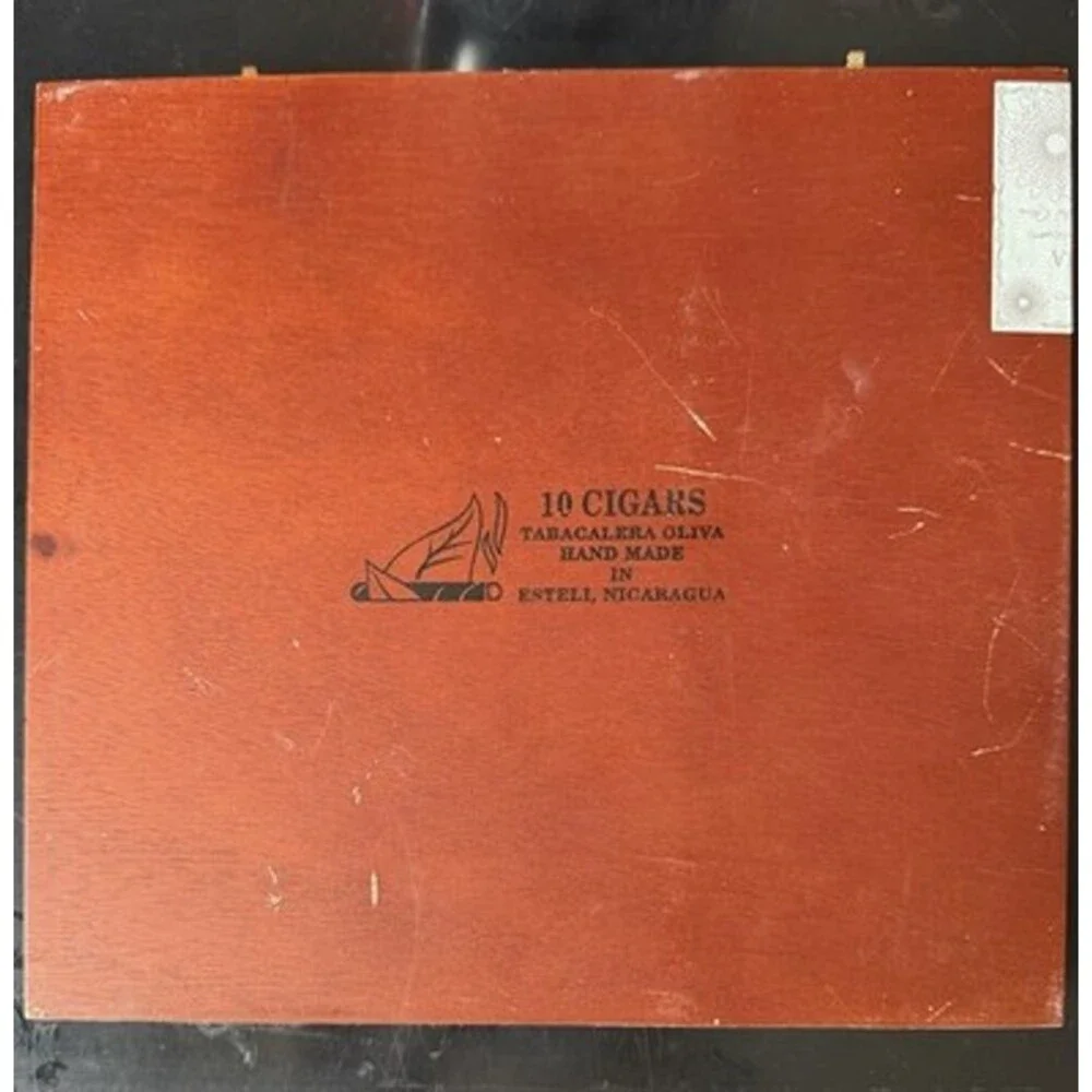 Oliva Robusto Serie V Melanio Maduro Empty Wood Cigar Box 9